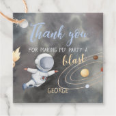 Astronaut Space Dank u Label (Voorkant)