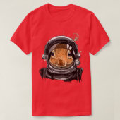 Astronaut Space Edeining Astronomy Love Squirrel T-shirt (Design voorkant)