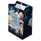 Astronaut Space eerste reis rond de Sun Gift Bag Medium Cadeauzakje (Voorkant Gekanteld)