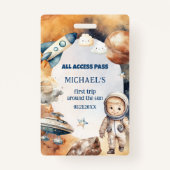 Astronaut Space eerste reis rond de Sun ID-Kaart Badge (Achterkant)