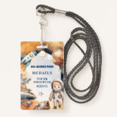 Astronaut Space eerste reis rond de Sun ID-Kaart Badge (Voorkant met draagriem)