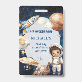 Astronaut Space eerste reis rond de Sun ID-Kaart Badge