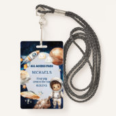 Astronaut Space eerste reis rond de Sun ID-Kaart Badge (Voorkant met draagriem)