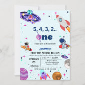 Astronaut Space eerste reis rond de verjaardag van Kaart (Voorkant)