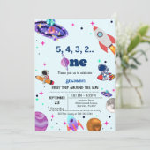 Astronaut Space eerste reis rond de verjaardag van Kaart (Staand voorkant)