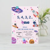 Astronaut Space eerste reis rond de verjaardag van Kaart (Staand voorkant)