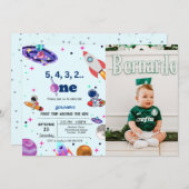 Astronaut Space eerste reis rond de verjaardag van Kaart (Voorkant / Achterkant)