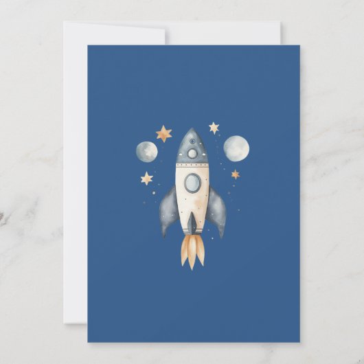 Astronaut Space First Trip ROND the Sun Birthday Kaart (Achterkant)