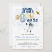 Astronaut Space First Trip ROND the Sun Birthday Kaart (Voorkant)