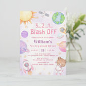 Astronaut Space First Trip ROND the Sun Birthday Kaart (Staand voorkant)