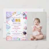 Astronaut Space First Trip ROND the Sun Birthday Kaart (Voorkant)