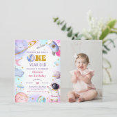 Astronaut Space First Trip ROND the Sun Birthday Kaart (Staand voorkant)