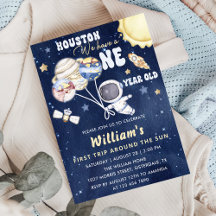 Astronaut Space First Trip ROND the Sun Birthday