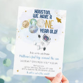 Astronaut Space First Trip ROND the Sun Birthday Kaart