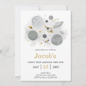 Astronaut Space First Trip ROND the Sun Birthday Kaart (Voorkant)