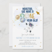 Astronaut Space First Trip ROND the Sun Birthday Kaart (Voorkant)