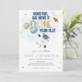 Astronaut Space First Trip ROND the Sun Birthday Kaart (Staand voorkant)