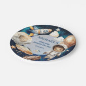 Astronaut Space First Trip ROND the Sun Birthday Papieren Bordje (Gekanteld)