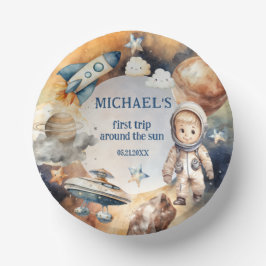 Astronaut Space First Trip ROND the Sun Birthday Papieren Kommen