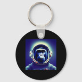 Astronaut Space Galaxy Monkey Sleutelhanger (Voorkant)