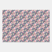 Astronaut Space Girl Patroon Inpakpapier Vel (Voorkant 2)