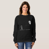 Astronaut Space Golf Player Funny Galaxy Space Lov Trui (Voorkant volledig)