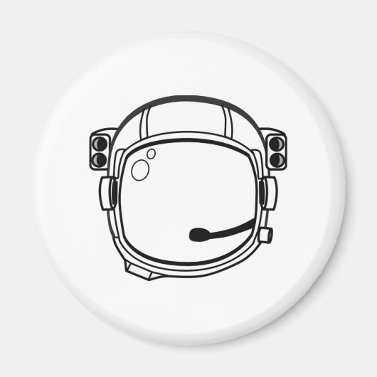Astronaut Space Helmet Magneet (Voorkant)