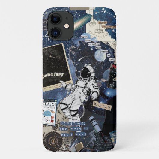 Astronaut Space iPhone 11 Hoesje – Unieke kosmisch (Achterkant)