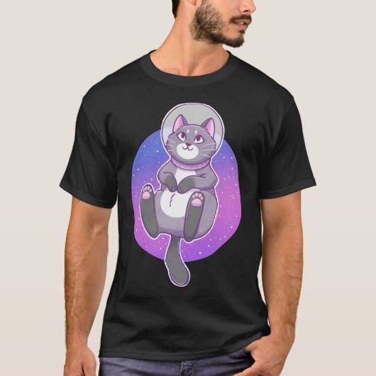 astronaut space Kat T-shirt (Voorkant)