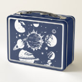 Astronaut Space Metal Lunchbox (Achterkant)