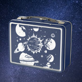 Astronaut Space Metal Lunchbox