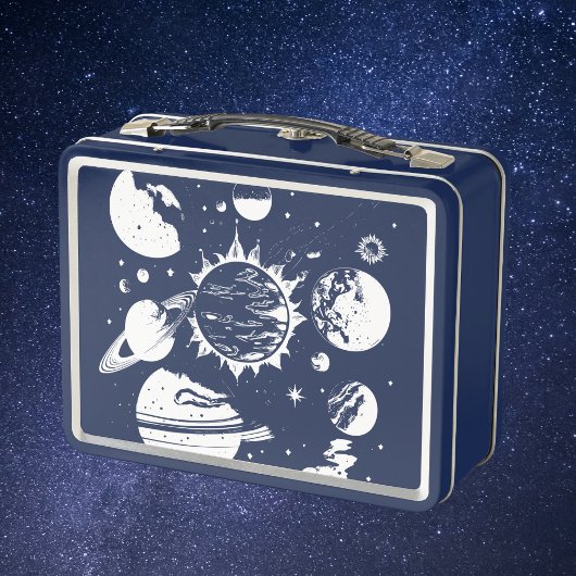 Astronaut Space Metal Lunchbox