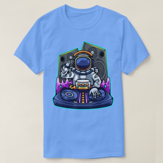 Astronaut Space Music Galaxy Study Astronaut T-Shi T-shirt (Design voorkant)