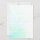 Astronaut Space Neon Birthday Kaart (Achterkant)