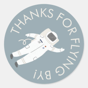 Astronaut Space Party Bedankt voor uw Sticker