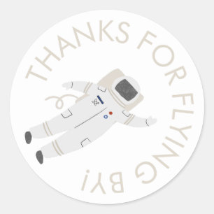 Astronaut Space Party Bedankt voor uw Sticker