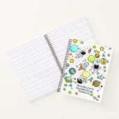 Astronaut Space Rockets handschrift Notitieboek (Binnen)