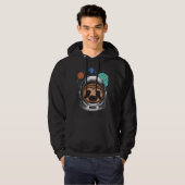 Astronaut Space Sloth 6 Hoodie (Voorkant volledig)
