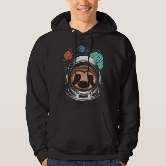 Astronaut Space Sloth 6 Hoodie (Voorkant)