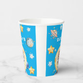 Astronaut Space-Theme Custom Birthday Party Papieren Bekers (Links)