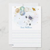 Astronaut Space Time Capsule 1e Verjaardag Kaarten (Voorkant)