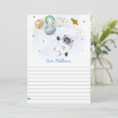 Astronaut Space Time Capsule 1e Verjaardag Kaarten (Staand voorkant)