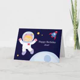 Astronaut Space Verjaardag Kaart