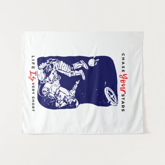 Astronaut Space Wandkleed (Voorkant (horizontaal))