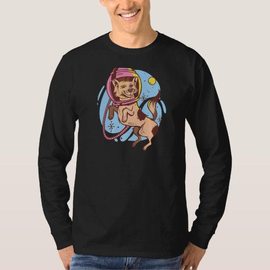 Astronaut Spacedog Space Canine T-shirt (Voorkant)