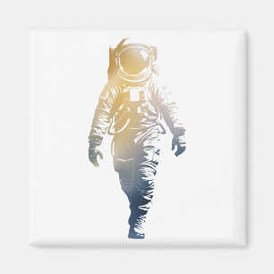 Astronaut Spaceman Discovery Challenge Silhouette Magneet