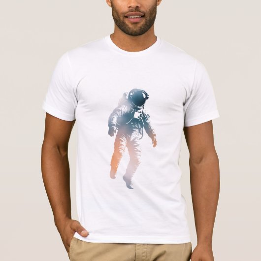 Astronaut Spaceman Discovery Challenge Silhouette T-shirt (Voorkant)