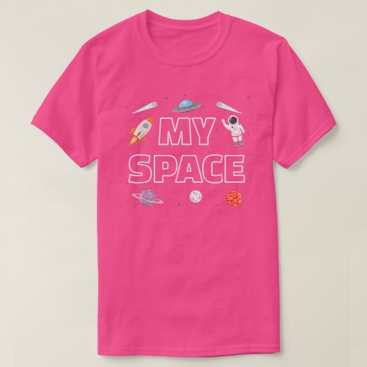 Astronaut Spaceman Funny Space Dwarf Solar System T-shirt (Design voorkant)