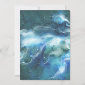 Astronaut Spaceman Galaxy Birthday Party Kaart (Achterkant)