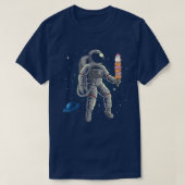 Astronaut Spaceman Ice Cream Cats Planets Space Dw T-shirt (Design voorkant)
